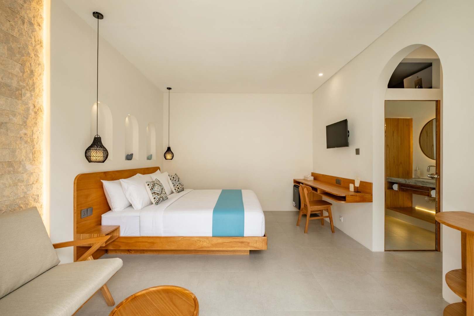 Mysa Boutique Hotel in Bali - Poolside room interior